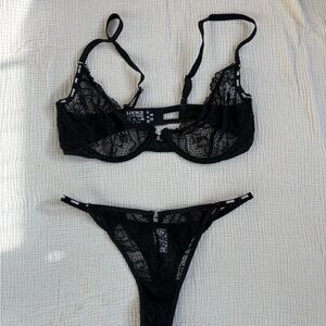 Lounge Charmed Balcony Bra and Panty Set